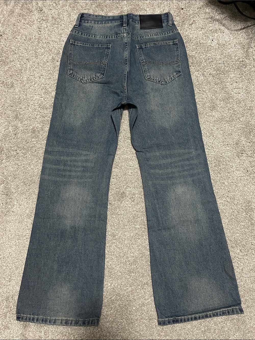 Vintage Loose Bootcut Dark Wash Jeans